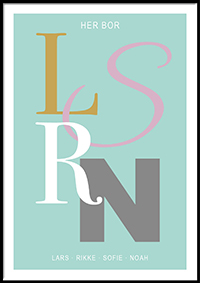 Personaliserede velkomst-plakater