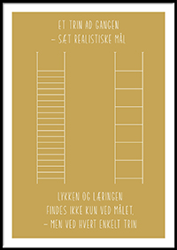 Plakat - Et trin ad gangen