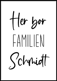 Personaliserede velkomst-plakater