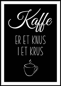 Plakat - Kaffe