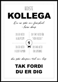 Plakat - god kollega