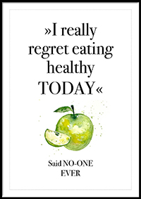 Plakat - I really regret eating healthy today