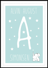 Matchende navneplakat