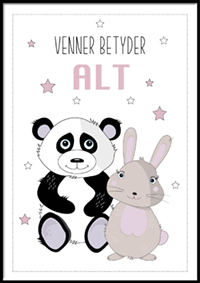 Plakat - Venner betyder alt