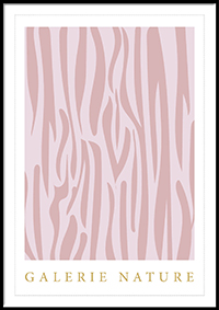 Plakat - Zebra rosa