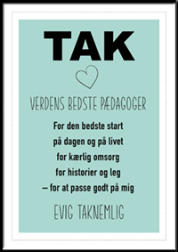 Plakat - Bedste pædagoger