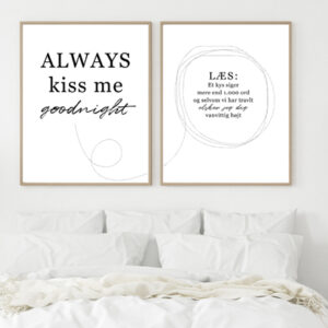 Plakater soveværelset