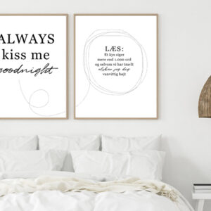 Always kiss me good night og kærlig oversættelse