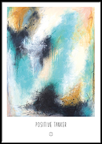 Kunstplakat - Postitive tanker