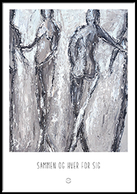 Kunstplakat - sammen og hver for sig