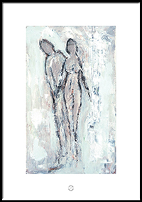 Kunstplakat - hjerter i brand