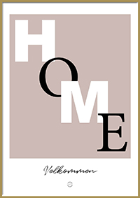 Plakat - Home velkommen