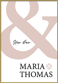 Velkomstplakat - personaliseret med kæmpe &