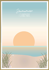 Sommer i Danmark - solnedgang